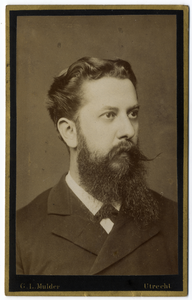 221481 Portret van mr. A.J.M. Bake, geboren 1851, commandant van de dienstdoende schutterij te Utrecht, voorzitter van ...